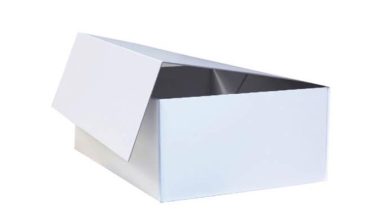 white cardboard boxes