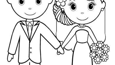 wedding Coloring pages