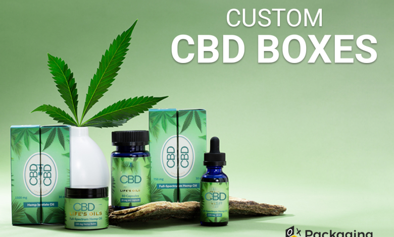 custom CBD boxes at wholesale by OXO Packaging