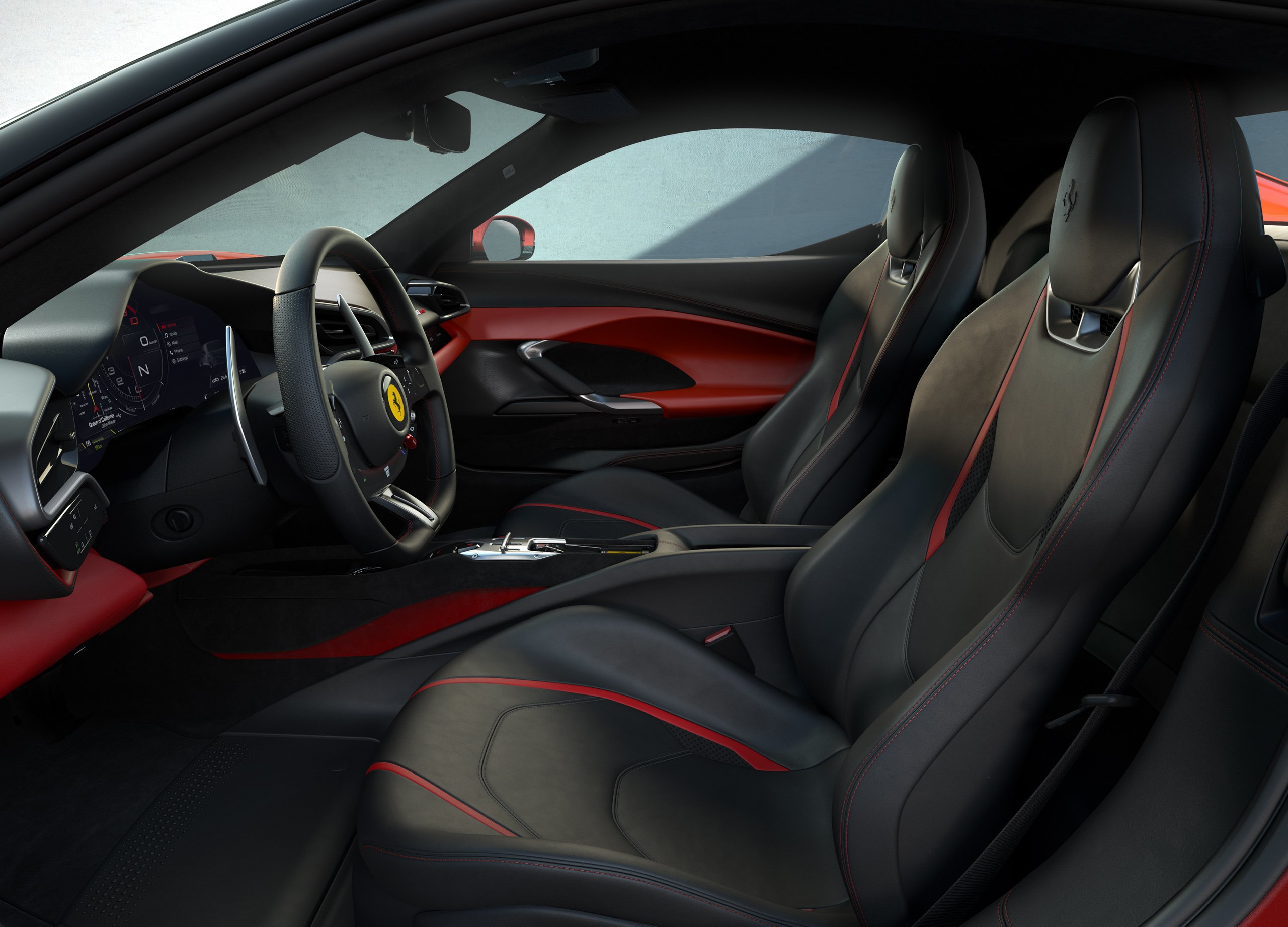 The seats are comfortable ferrari