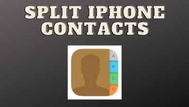 split iphone contacts